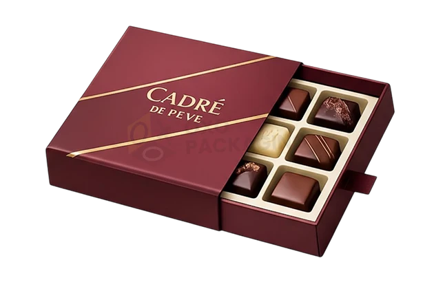 printed chocolate cavity boxes